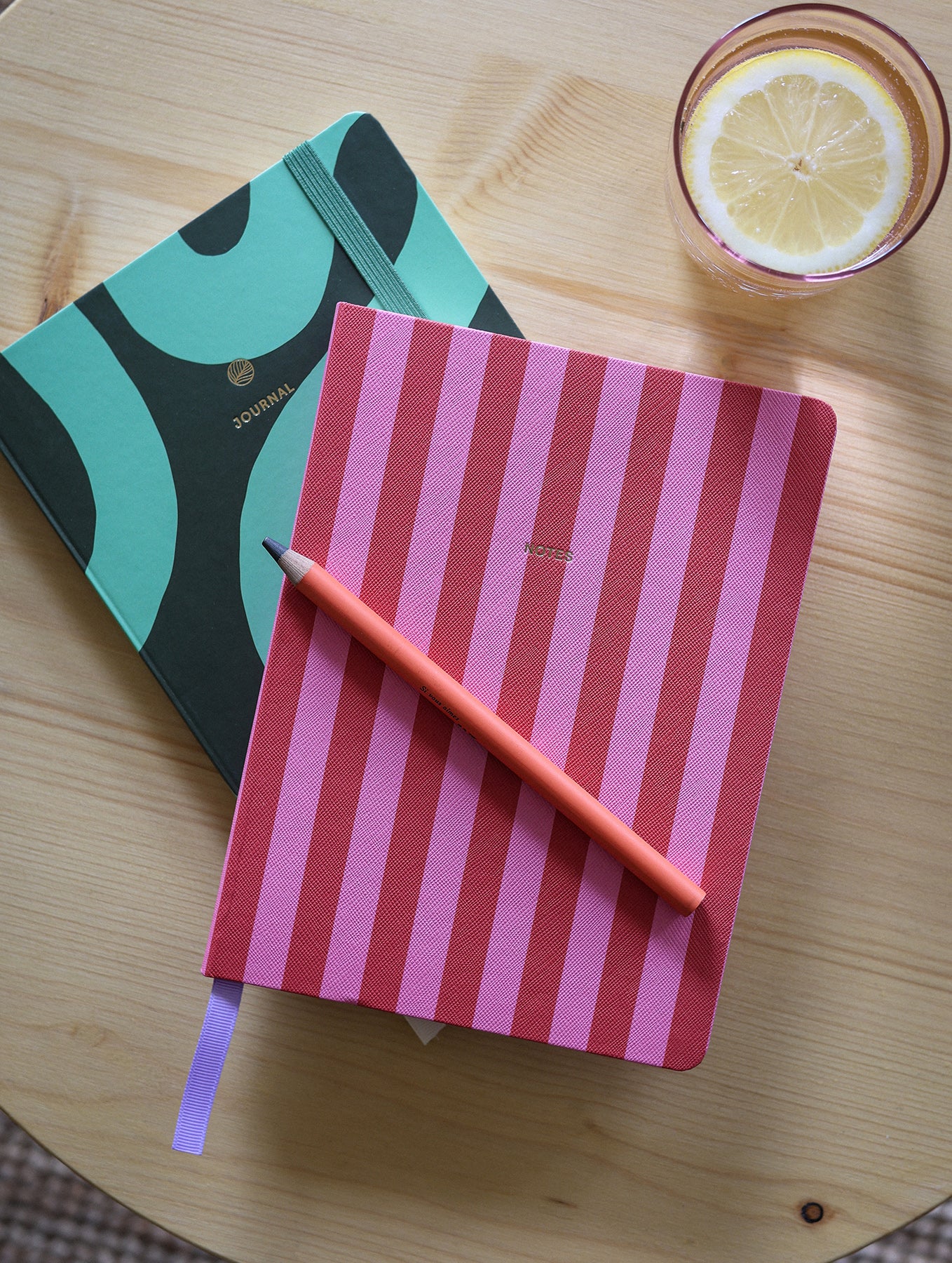 Notizbuch "Pink Stripes" - Liniert