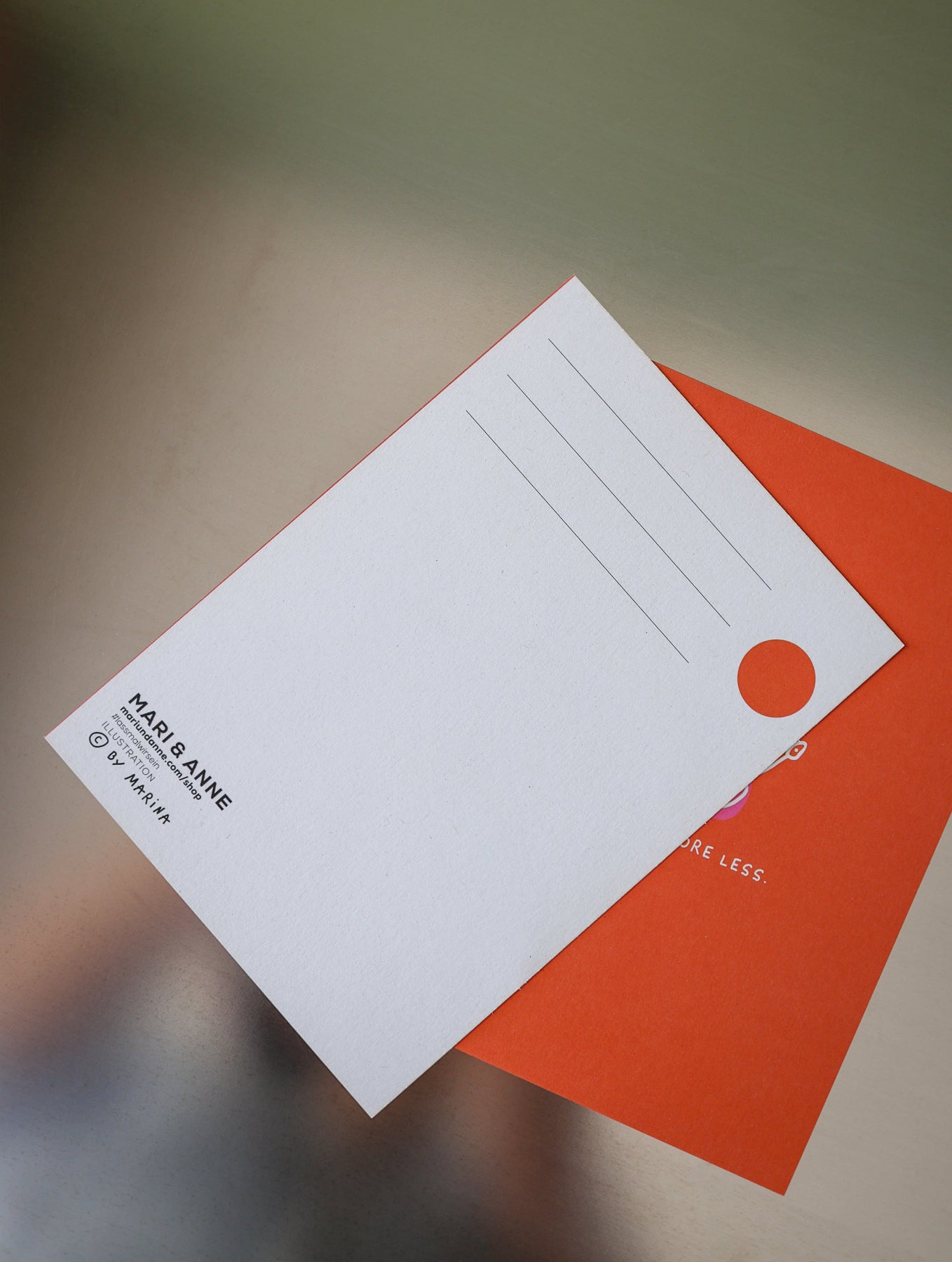 Postkarte "Mach mal more less"