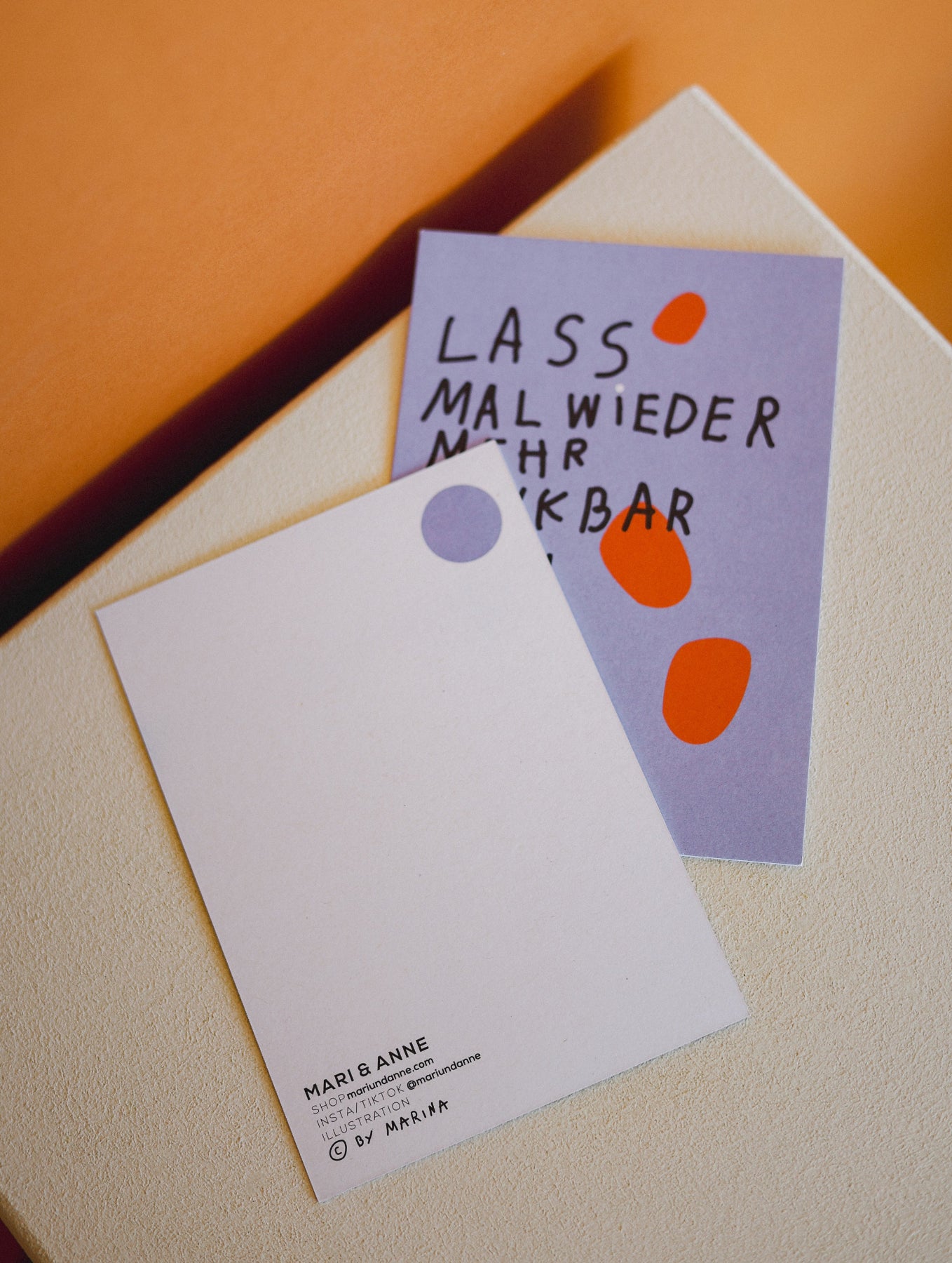 Postkarte "Lass mal wieder mehr dankbar sein"