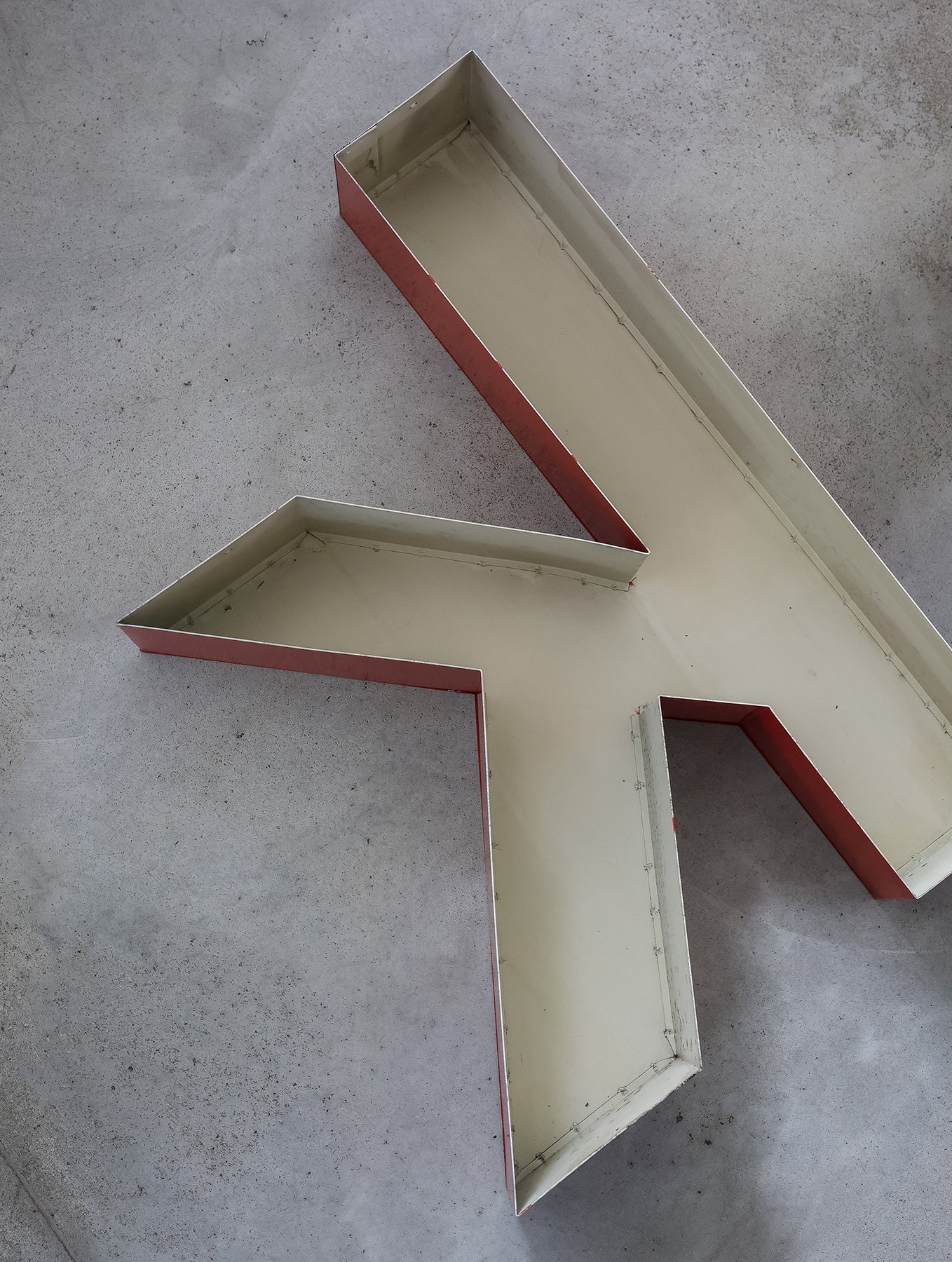 Blechbuchstabe "k"