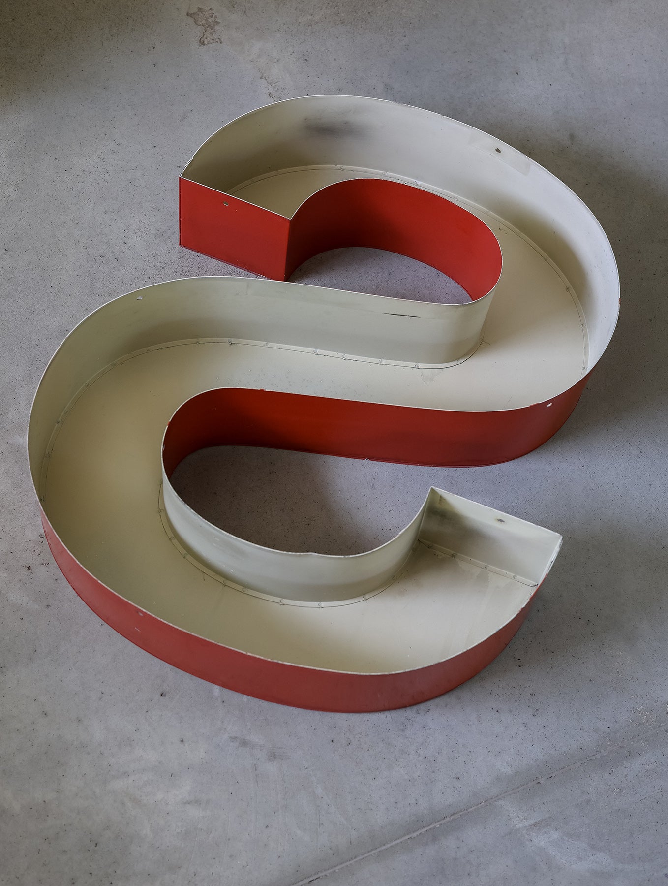 Blechbuchstabe "S" - Groß